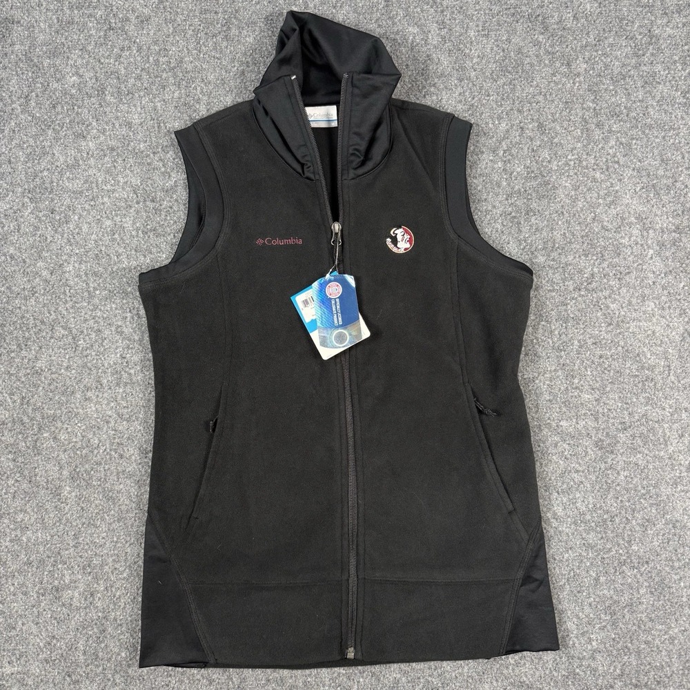 NWT Columbia Women's Give & Go™ Full-Zip Fleece Vest — Florida State Seminoles